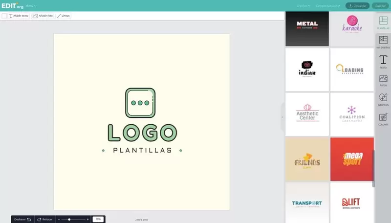 Editor gràfic online de logos per negocis