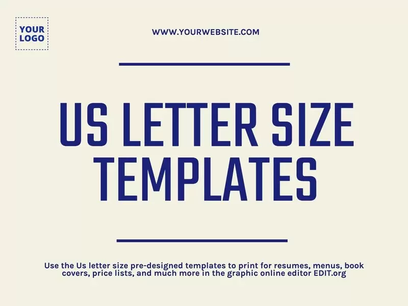 Modelli in formato lettera americano da editare online gratuitamente