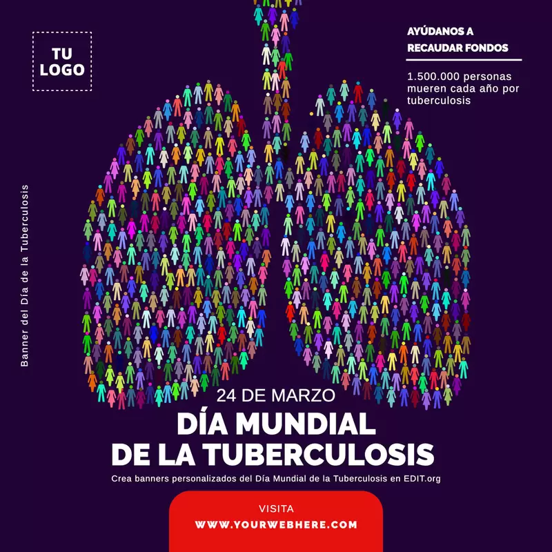 Banner editable del Día Mundial de la TB