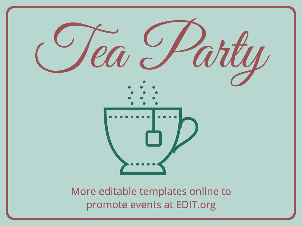 Free Printable Tea Party Invitations