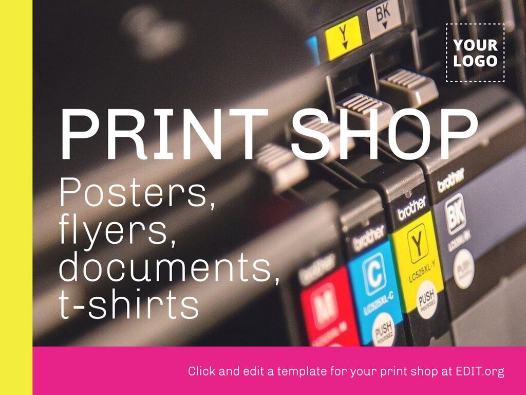Print shop design templates