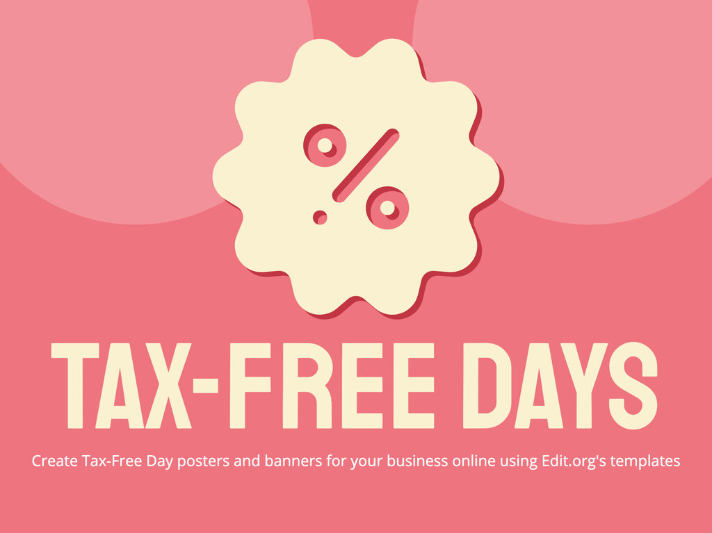 TaxFree Day Banner Templates