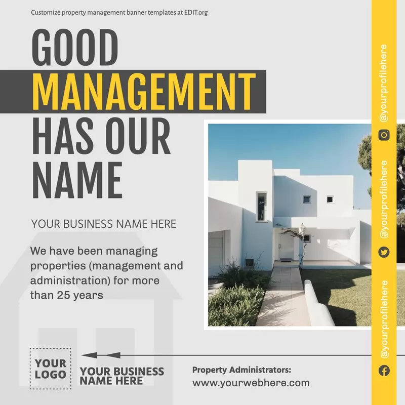 Property management companies flyers design