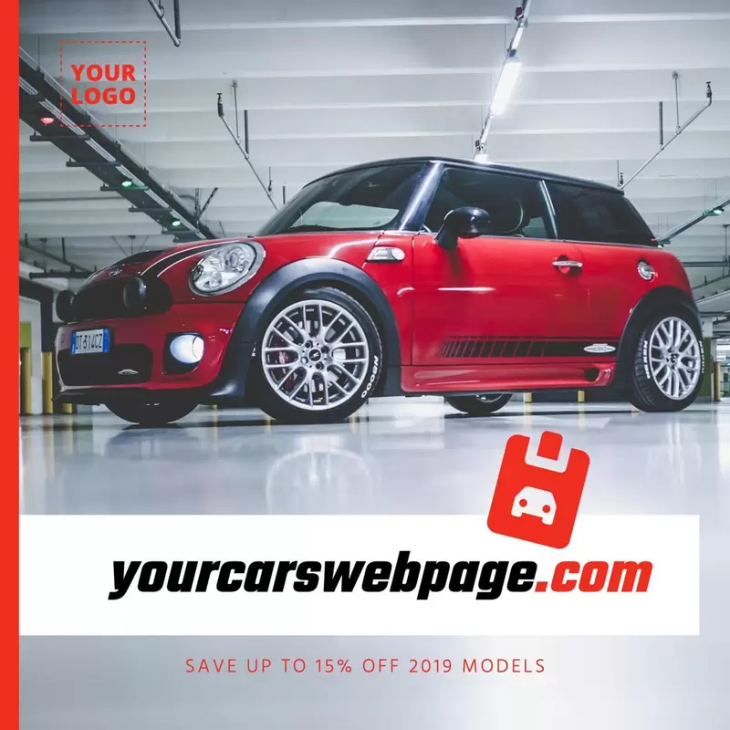 Editable template for a selling cars business