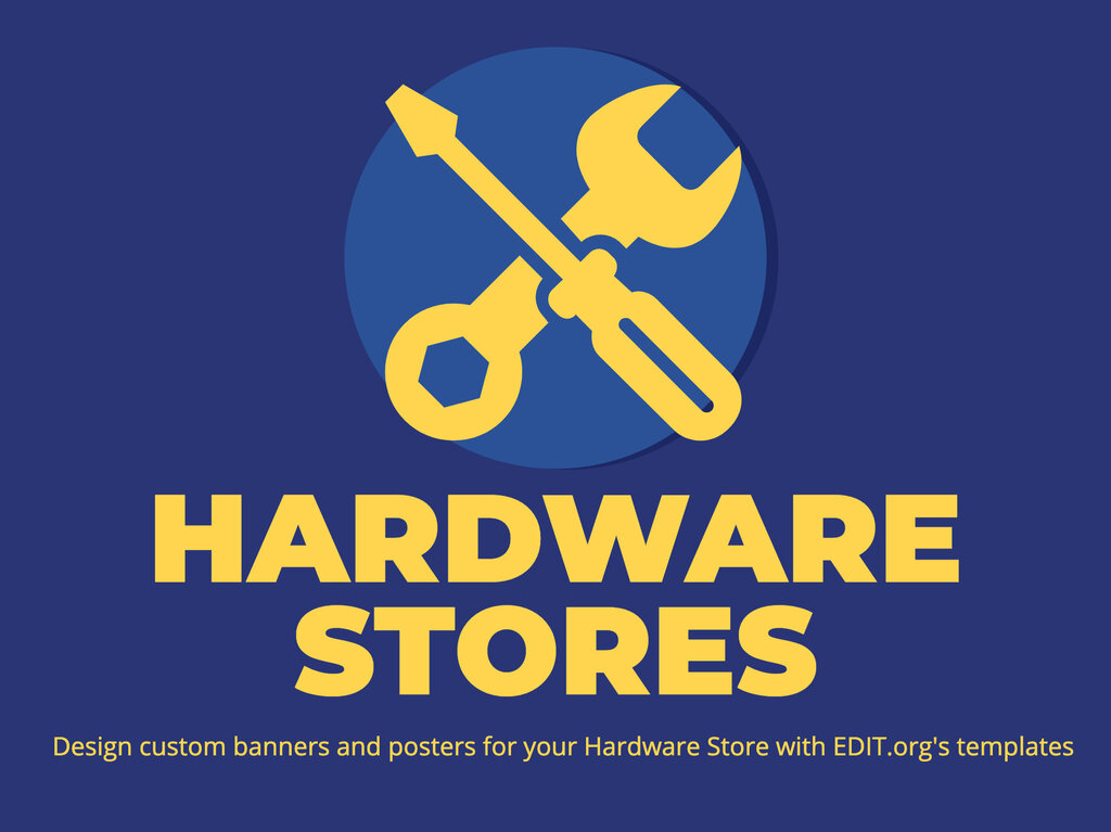 Hardware Store Banner Vector & Photo (Free Trial) | Bigstock