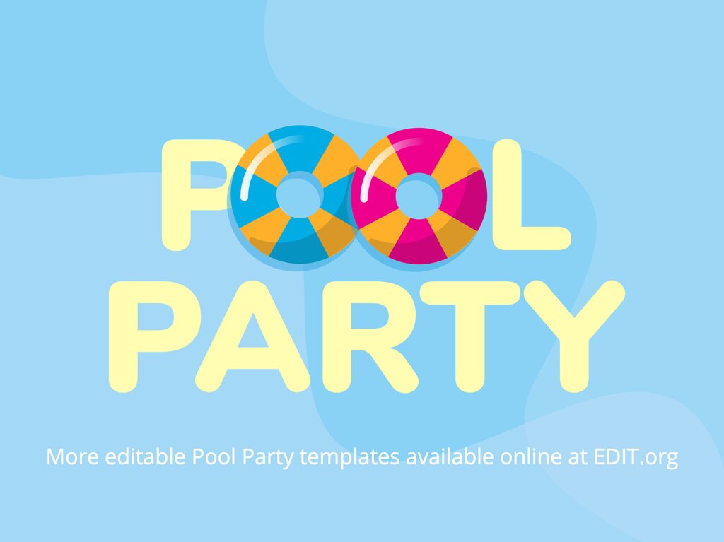 night pool party invitation