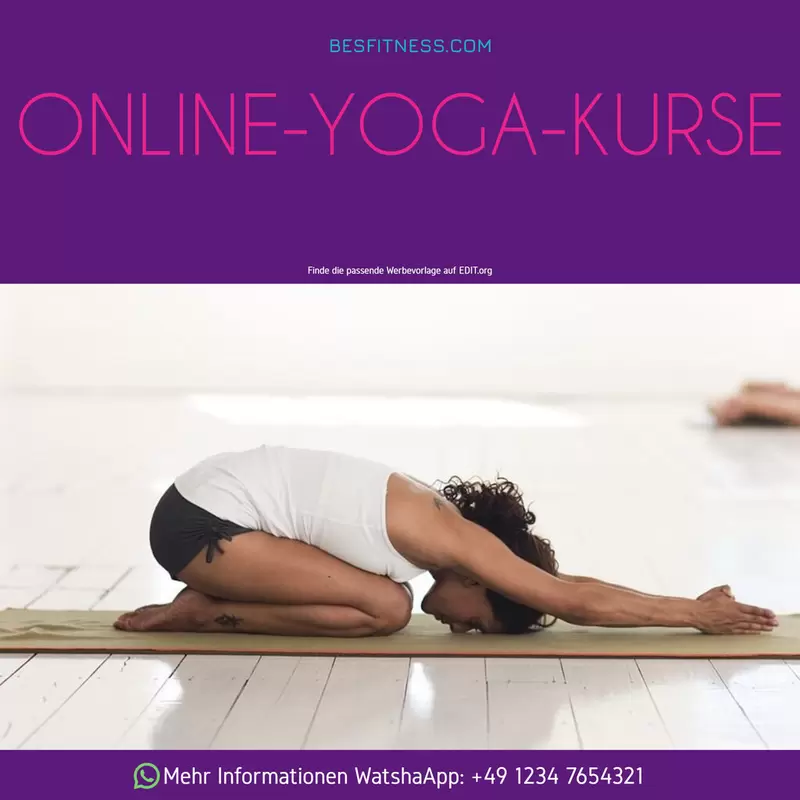Online Yoga Kurs Instagram Vorlage