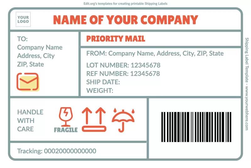 Free Printable Shipping Label Templates