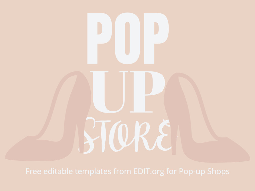 håndtag indgang skære Create Free Pop-up Shop Flyer Templates Online