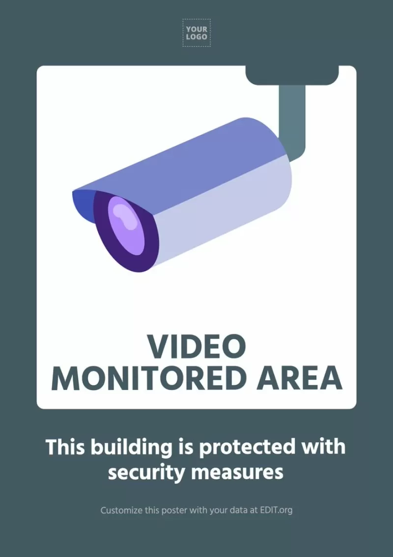 Create easy your video surveillance poster