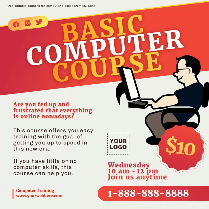 Free Computer Training Flyer Templates