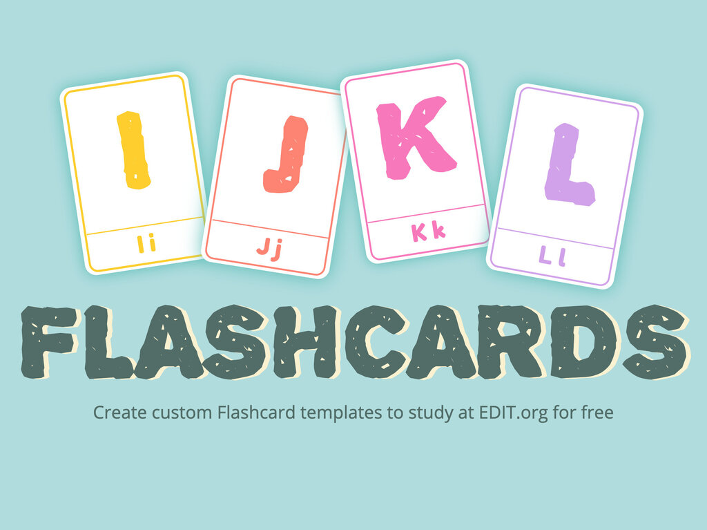 Online Printable Flashcard Maker for Free