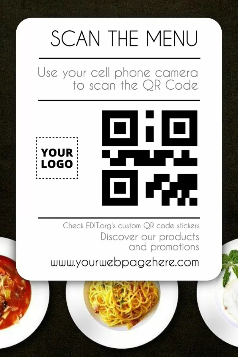 Custom stickers with QR codes