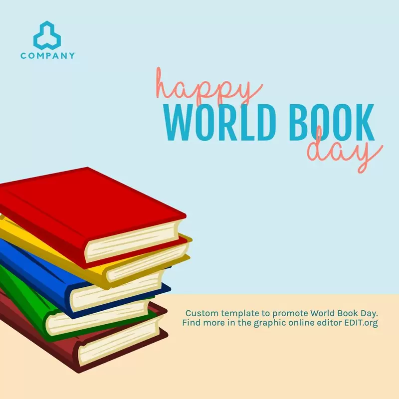 Book Day free editable template online