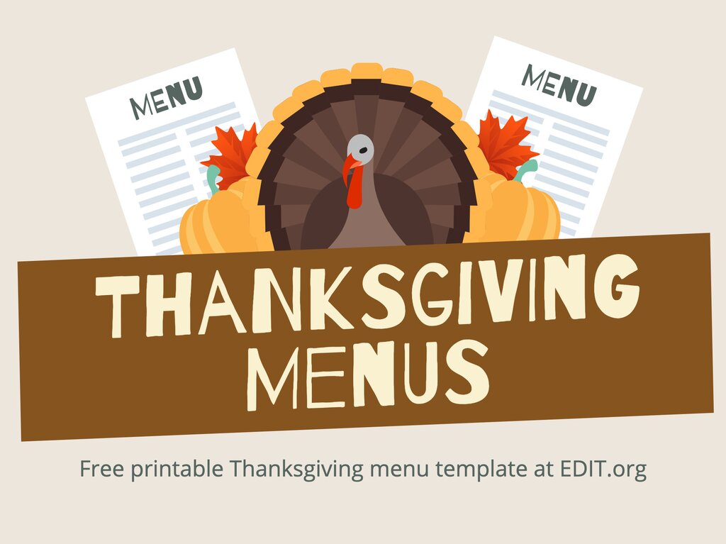 Free and customizable thanksgiving templates