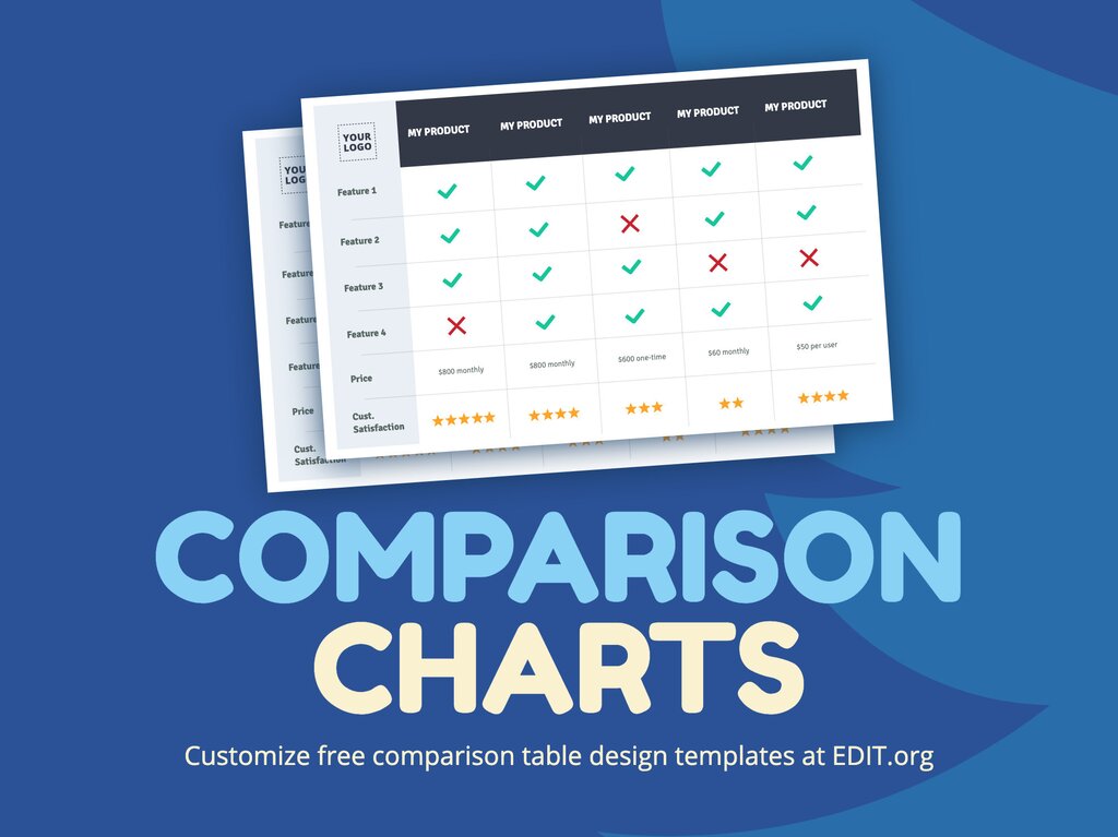 Free Comparison Chart Templates to Customize