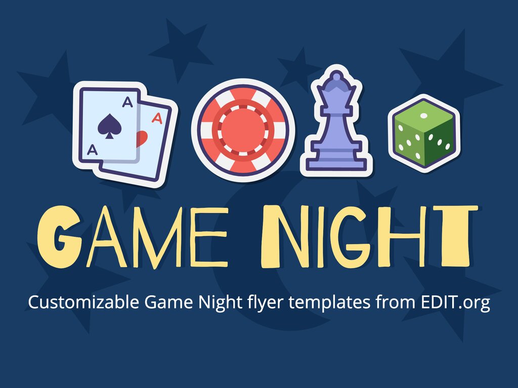 video game night flyer