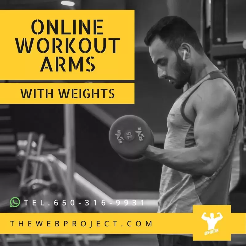 template instagram session fitness workout weights