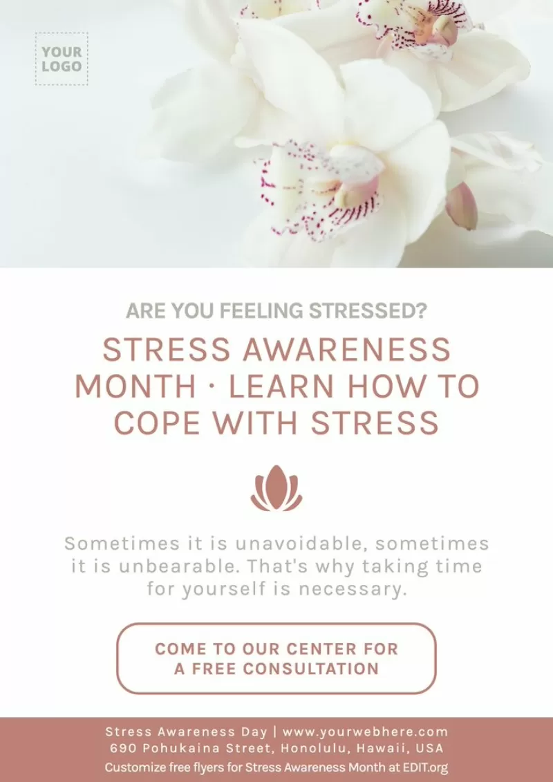 Flyers for Stress Awareness Poster designs