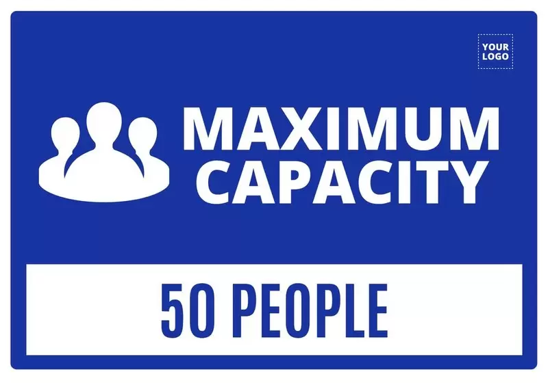 Maximum capacity poster template