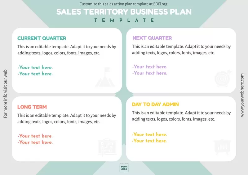 Custom sales action plan template