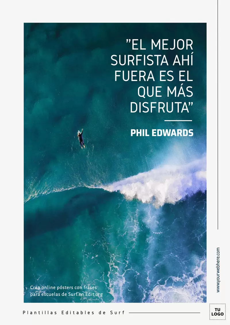 Crea gratis pósters de Surfistas para personalizar gratis