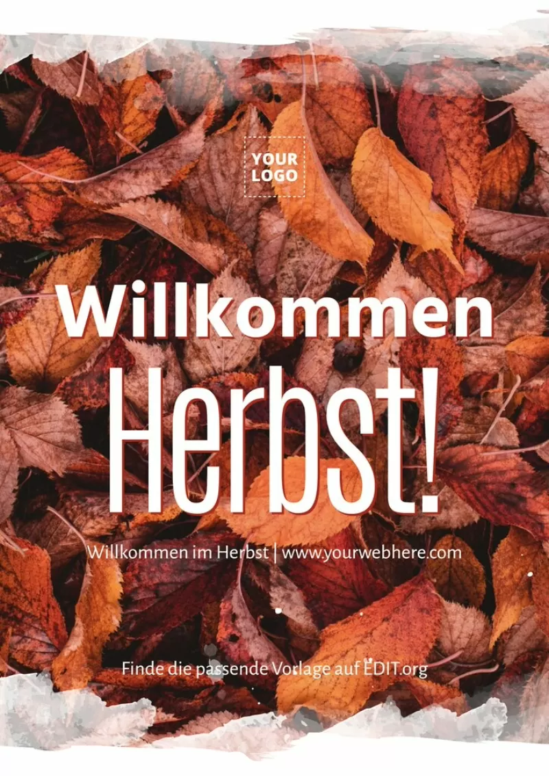 Kostenlose Willkommen Herbst Vorlagen online editieren