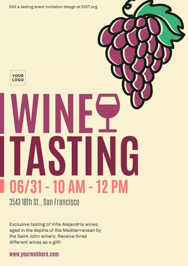 Free invitation for wine tasting event