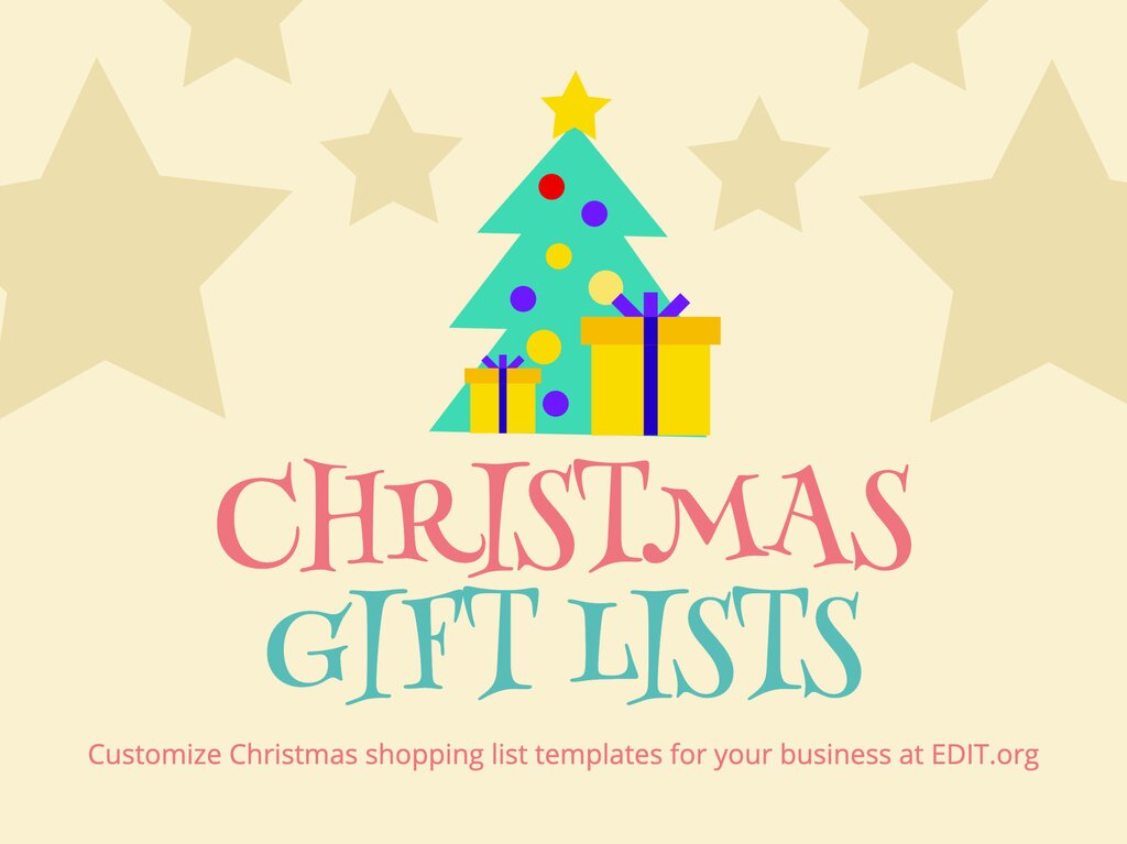 Printable Christmas List Templates for your Business