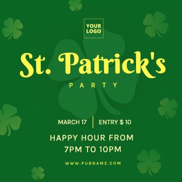 Edit a St. Patrick's Day template