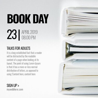 Edit Book Day designs
