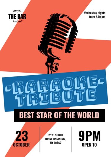 Edit a karaoke flyer