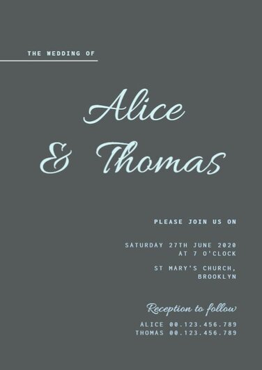 Create spectacular wedding invitations