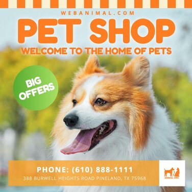 Edit a pet store poster