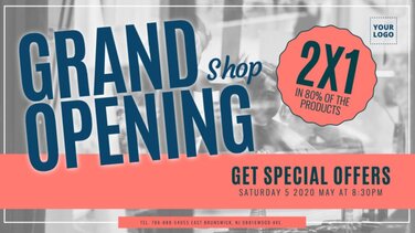 Edit a template for your grand opening