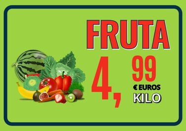 Edita un cartel de oferta para imprimir