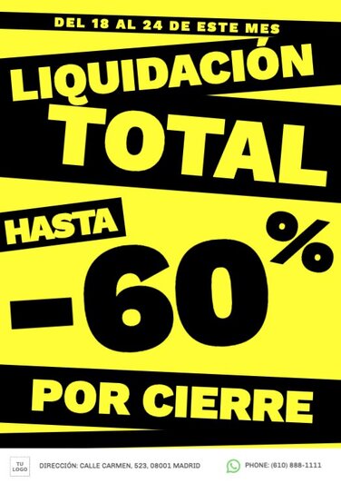 Carteles De Liquidación Para Tu Negocio 8111