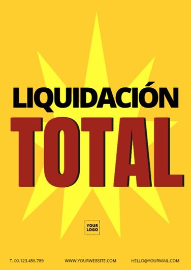 Carteles De Liquidación Para Tu Negocio 8109