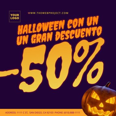 Editar una plantilla de Halloween