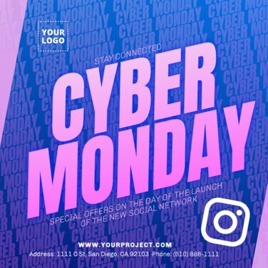 Customize your Cyber Monday banner