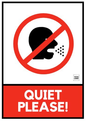 Printable silence please signs