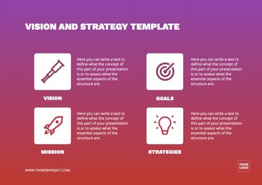 Mission, Vision and Values templates to print