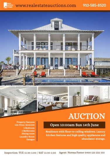 Customize Open House flyer templates for Real Estate