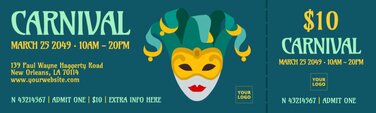 Free ticket templates to edit online