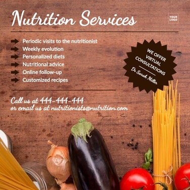 Edit a template for nutritionists and dietitians
