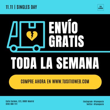 Edita una plantilla para entrega a domicilio