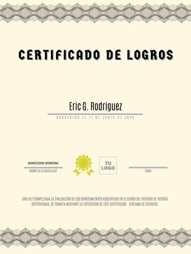 Edita un diploma para niños