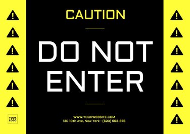 Edit a 'Do Not Enter' sign
