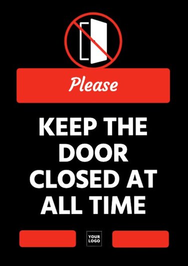 Edit a Close the door template
