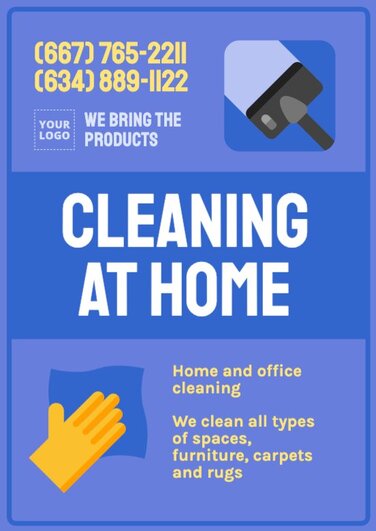 Editar um cartaz de limpeza e desinfecção